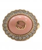 GUCCIグッチ）の古着「インターロッキングGリング」｜ゴールド×ピンク