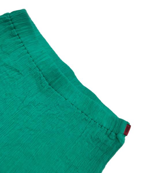 HaaT（ハート）HaaT (ハート イッセイ ミヤケ) ISSEY MIYAKE (イッセイミヤケ) プリーツパンツ グリーン サイズ:2の古着・服飾アイテム