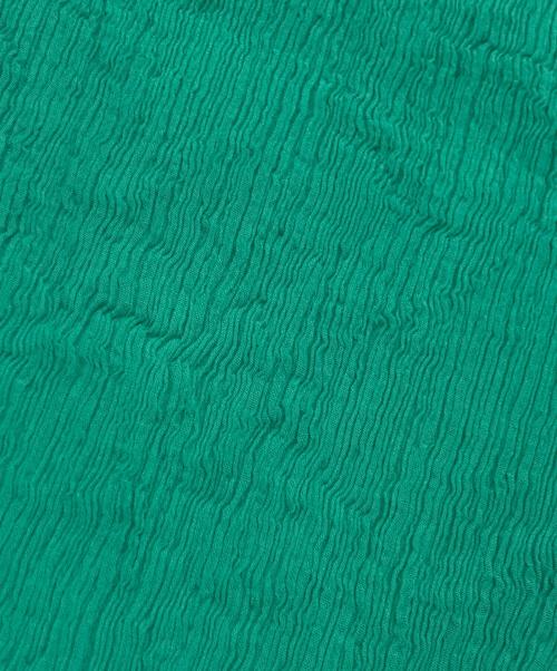 HaaT（ハート）HaaT (ハート イッセイ ミヤケ) ISSEY MIYAKE (イッセイミヤケ) プリーツパンツ グリーン サイズ:2の古着・服飾アイテム