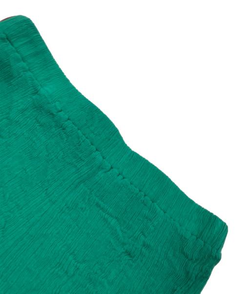 HaaT（ハート）HaaT (ハート イッセイ ミヤケ) ISSEY MIYAKE (イッセイミヤケ) プリーツパンツ グリーン サイズ:2の古着・服飾アイテム