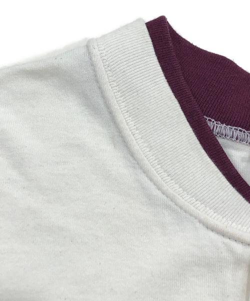 Rich Tee's（リッチ ティーズ）Rich Tee's (リッチ ティーズ) ヴィンテージTシャツ パープル×ホワイト サイズ:Mの古着・服飾アイテム