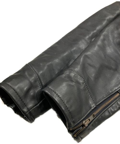 HARLEY-DAVIDSON（ハーレーダビッドソン）HARLEY-DAVIDSON (ハーレーダビッドソン) シングルライダースジャケット ブラック サイズ:size38の古着・服飾アイテム