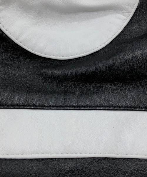 RHENIUM（レニウム）RHENIUM (レニウム) ラムレザーレーシングジャケット ブラック サイズ:40の古着・服飾アイテム