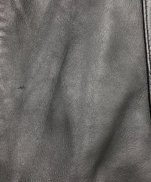 RHENIUM（レニウム）RHENIUM (レニウム) ラムレザーレーシングジャケット ブラック サイズ:40の古着・服飾アイテム
