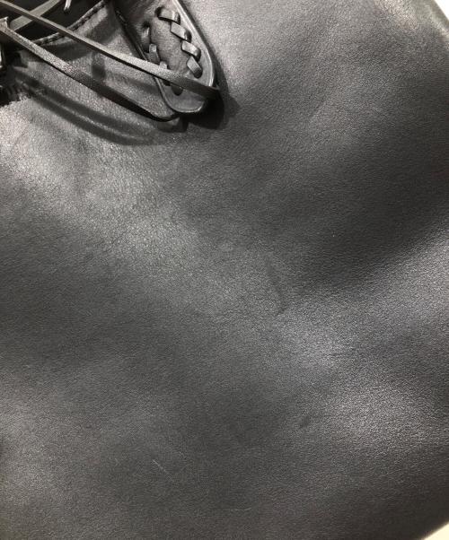 POLO RALPH LAUREN（ポロ・ラルフローレン）POLO RALPH LAUREN (ポロ・ラルフローレン) レザーサッチェルトートバッグ ブラックの古着・服飾アイテム