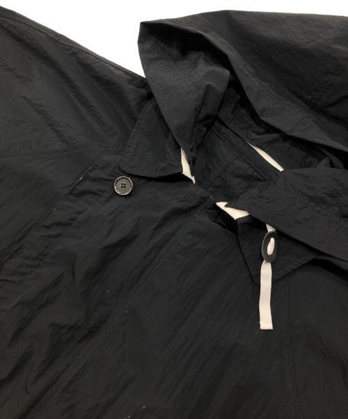 URU（ウル）URU (ウル) WATER REPELENT NYLON ZIP UP COAT ブラック サイズ:Ｆの古着・服飾アイテム