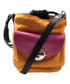 DIESELディーゼル）の古着「ナイロンバケットショルダーバッグ」｜オレンジ