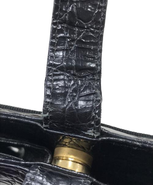 Salvatore Ferragamo（サルヴァトーレ フェラガモ）Salvatore Ferragamo (サルヴァトーレ フェラガモ) ガンチーニトートバッグ ブラックの古着・服飾アイテム