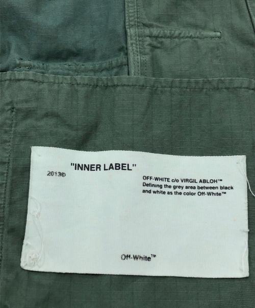 OFFWHITE（オフホワイト）OFFWHITE (オフホワイト) FIELD JACKET OVERDYED カーキ サイズ:XSの古着・服飾アイテム