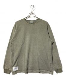 WTAPS（ダブルタップス）の古着「SIGN LS カットソー」｜カーキ