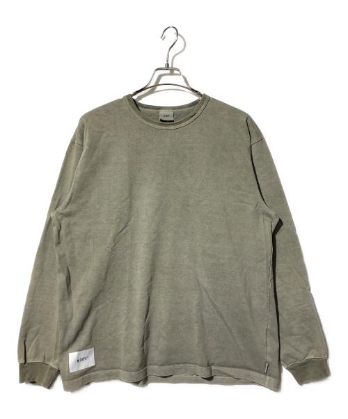 WTAPS（ダブルタップス）WTAPS (ダブルタップス) SIGN LS カットソー カーキ サイズ:02の古着・服飾アイテム