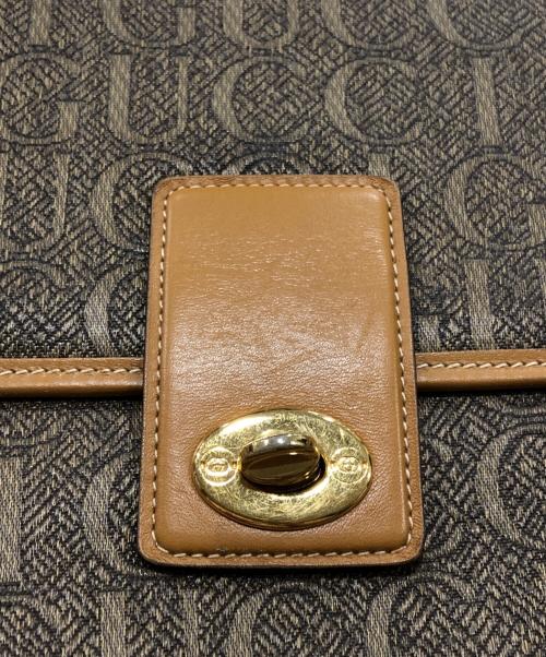 GUCCI（グッチ）GUCCI (グッチ) ブリーフケース ブラウンの古着・服飾アイテム