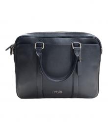 COACH（コーチ）の古着「クロスグレインレザーブリーフケース」｜ネイビー