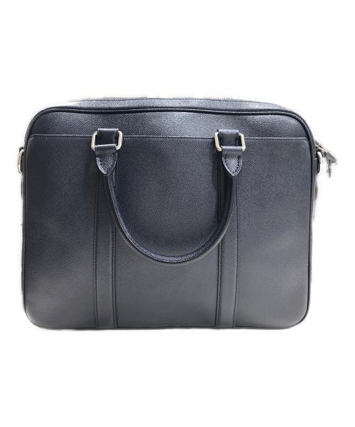 COACH（コーチ）COACH (コーチ) クロスグレインレザーブリーフケース ネイビーの古着・服飾アイテム