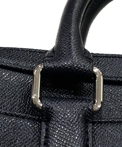 COACH（コーチ）COACH (コーチ) クロスグレインレザーブリーフケース ネイビーの古着・服飾アイテム