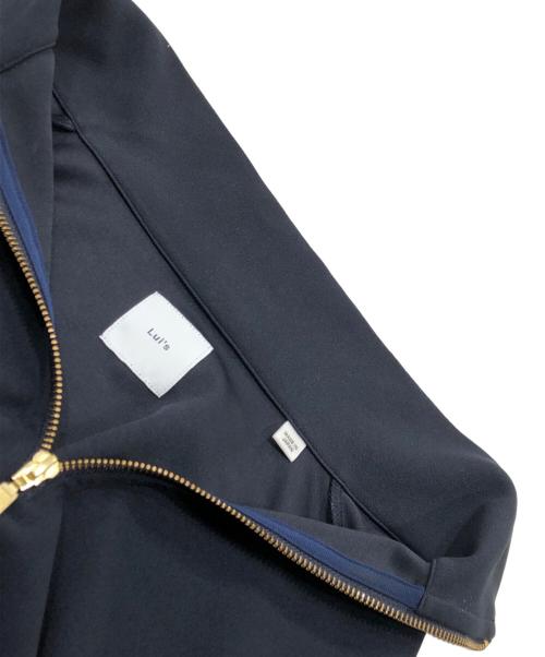 Lui's（ルイス）Lui's (ルイス) ジョーゼットスタンドハーフZIPカットソー ネイビー サイズ:Fの古着・服飾アイテム