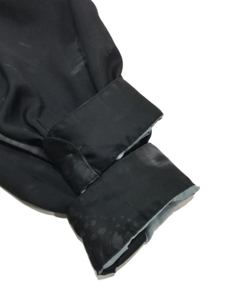 STUDIOUS（ステュディオス）STUDIOUS (ステュディオス) ワイドポリロングシャツ ブラック サイズ:1の古着・服飾アイテム