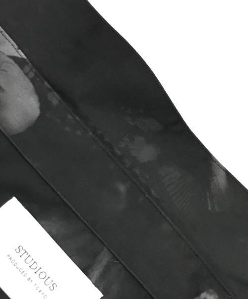 STUDIOUS（ステュディオス）STUDIOUS (ステュディオス) ワイドポリロングシャツ ブラック サイズ:1の古着・服飾アイテム