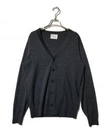 MACKINTOSH PHILOSOPHY（マッキントッシュ フィロソフィー）の古着「ハイゲージ天竺 Vネックカーディガン」｜グレー
