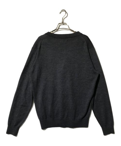 MACKINTOSH PHILOSOPHY（マッキントッシュ フィロソフィー）MACKINTOSH PHILOSOPHY (マッキントッシュ フィロソフィー) ハイゲージ天竺 Vネックカーディガン グレー サイズ:40の古着・服飾アイテム