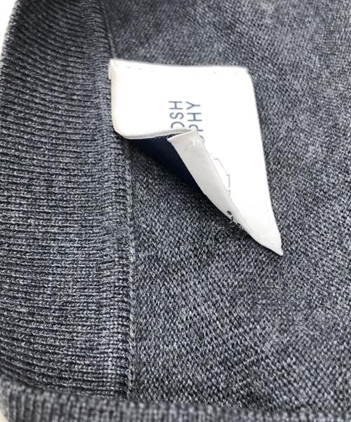 MACKINTOSH PHILOSOPHY（マッキントッシュ フィロソフィー）MACKINTOSH PHILOSOPHY (マッキントッシュ フィロソフィー) ハイゲージ天竺 Vネックカーディガン グレー サイズ:40の古着・服飾アイテム