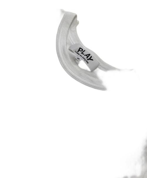 PLAY COMME des GARCONS（プレイコムデギャルソン）PLAY COMME des GARCONS (プレイ コムデギャルソン) Cdg X Play T-Shirt ホワイト サイズ:Mの古着・服飾アイテム