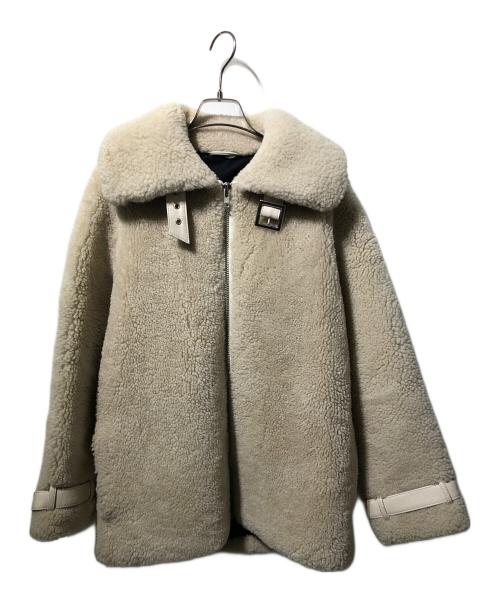 ONAR Studios（オナー・スタジオ）ONAR Studios (オナー・スタジオ) シープムートンジャケット ベージュ サイズ:34の古着・服飾アイテム