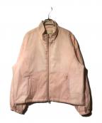 INSILENCEインサイレンス）の古着「シアーパディドジャンパー」｜ピンク