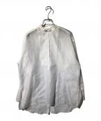 Whim Gazetteウィムガゼット）の古着「オーガンジーシャツ」｜ホワイト