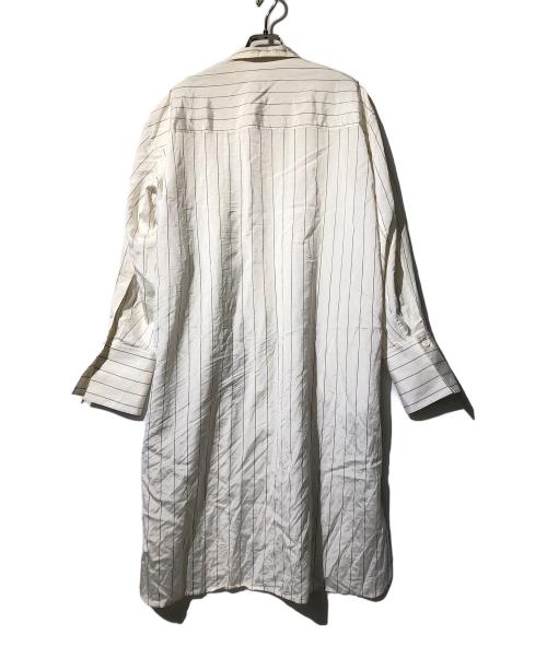 CELINE（セリーヌ）CELINE (セリーヌ) ストライプロングシャツ アイボリー サイズ:34の古着・服飾アイテム