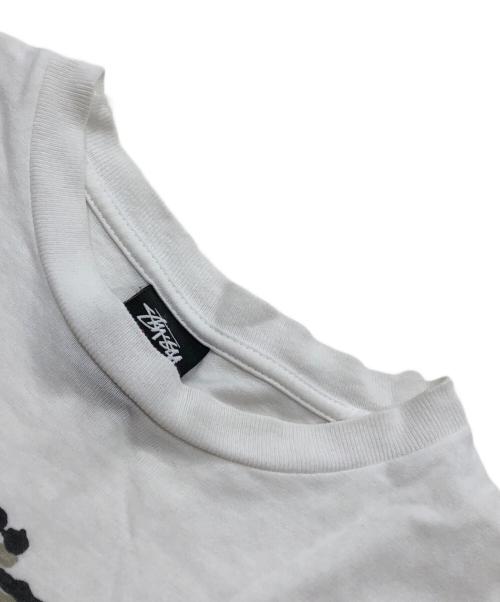 stussy（ステューシー）stussy (ステューシー) SKATE TOUGH YOU LITTLE BOY TEE ホワイト サイズ:Mの古着・服飾アイテム