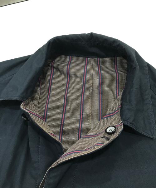 TOMORROW LAND（トゥモローランド）TOMORROW LAND (トゥモローランド) コットンチノクロス×ナイロン リバーシブル ステンカラーコート ネイビー×ベージュ サイズ:Sの古着・服飾アイテム