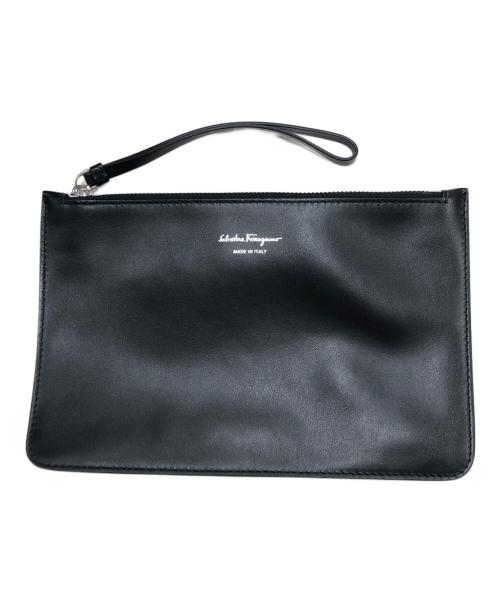 Salvatore Ferragamo（サルヴァトーレ フェラガモ）Salvatore Ferragamo (サルヴァトーレ フェラガモ) ガンチーニ-パンチングSTUDIO BAG ライトピンクの古着・服飾アイテム