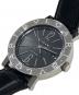 中古・古着 BVLGARI (ブルガリ) ロゴウォッチ ブラック：84000円