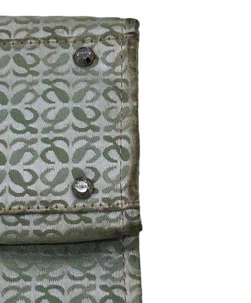 LOEWE（ロエベ）LOEWE (ロエベ) キャンバスレザートートバッグ グリーンの古着・服飾アイテム