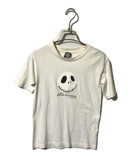 nightmare before christmas（ナイトメアービフォアクリスマス）nightmare before christmas (ナイトメアービフォアクリスマス) プリントTシャツ ホワイト サイズ:Ｓの古着・服飾アイテム
