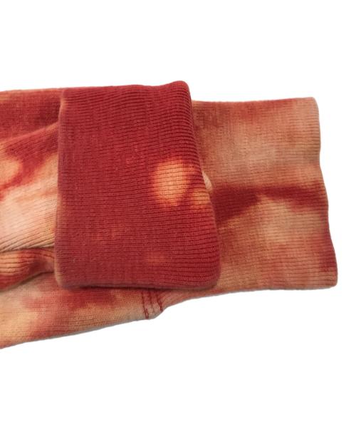 45rpm（45アールピーエム）45rpm (45アールピーエム) タイダイ染めジップパーカー/908/ダメージパーカー レッド サイズ:3の古着・服飾アイテム