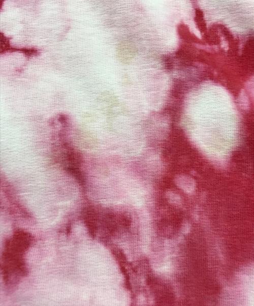 45rpm（45アールピーエム）45rpm (45アールピーエム) タイダイ染めジップパーカー/908/ダメージパーカー レッド サイズ:3の古着・服飾アイテム