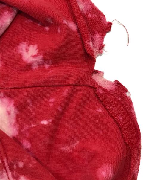 45rpm（45アールピーエム）45rpm (45アールピーエム) タイダイ染めジップパーカー/908/ダメージパーカー レッド サイズ:3の古着・服飾アイテム