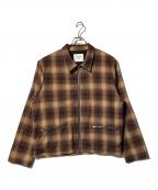 NOON GOONSヌーングーンズ）の古着「ジップアップジャケット」｜ブラウン