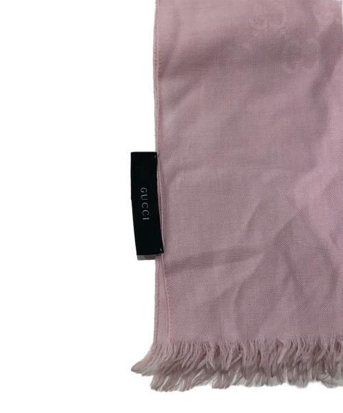 GUCCI（グッチ）GUCCI (グッチ) シルクウールストール ピンクの古着・服飾アイテム