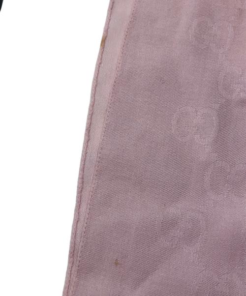 GUCCI（グッチ）GUCCI (グッチ) シルクウールストール ピンクの古着・服飾アイテム