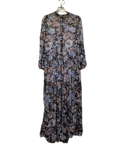 BAUM UND PFERDGARTEN（バウムウンドヘルガーデン）BAUM UND PFERDGARTEN (バウムウンドヘルガーデン) 花柄レースワンピース ネイビー サイズ:34の古着・服飾アイテム