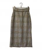 CURRENTAGEカレンテージ）の古着「ツイードスカート」｜ブラック×ホワイト