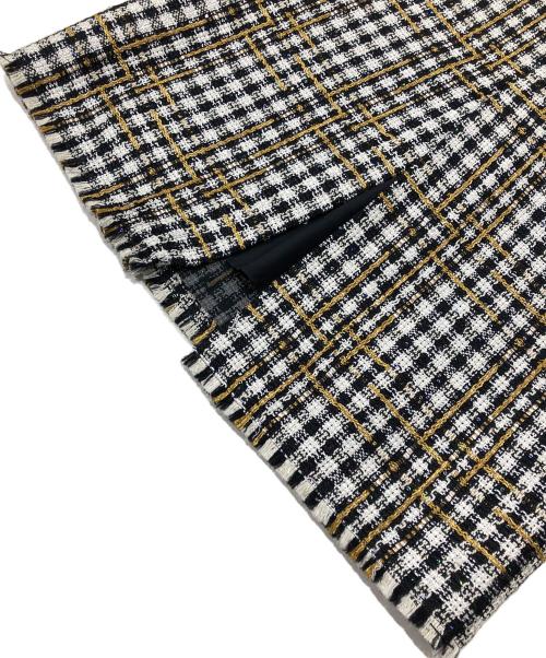 CURRENTAGE（カレンテージ）CURRENTAGE (カレンテージ) ツイードスカート ブラック×ホワイト サイズ:1の古着・服飾アイテム