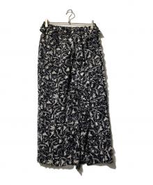 CURRENTAGE（カレンテージ）の古着「フラワースカート」｜ネイビー