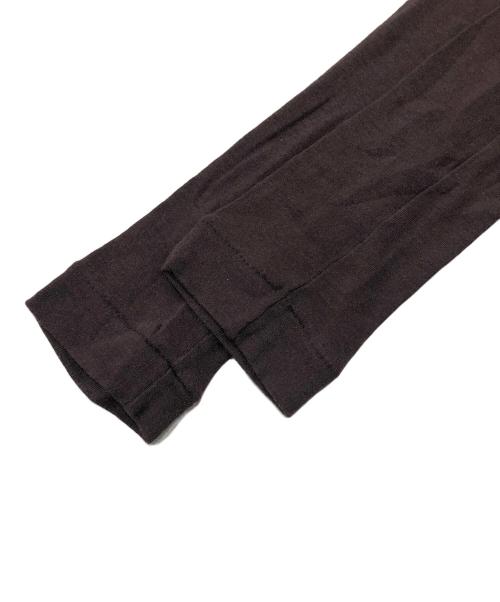 AURALEE（オーラリー）AURALEE (オーラリー) HIGH GAUGE SHEER RIB TURTLE NECK L/S TEE ブラウン サイズ:1の古着・服飾アイテム