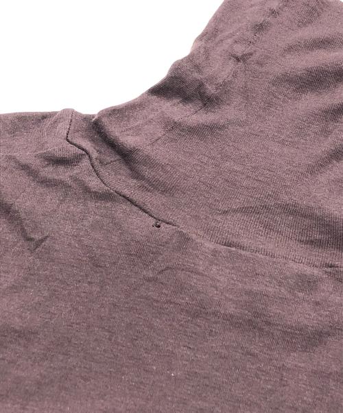 AURALEE（オーラリー）AURALEE (オーラリー) HIGH GAUGE SHEER RIB TURTLE NECK L/S TEE ブラウン サイズ:1の古着・服飾アイテム