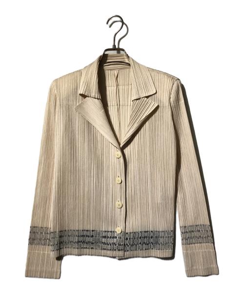 PLEATS PLEASE（プリーツプリーズ）PLEATS PLEASE (プリーツプリーズ) プリーツロングシャツ アイボリー サイズ:4の古着・服飾アイテム
