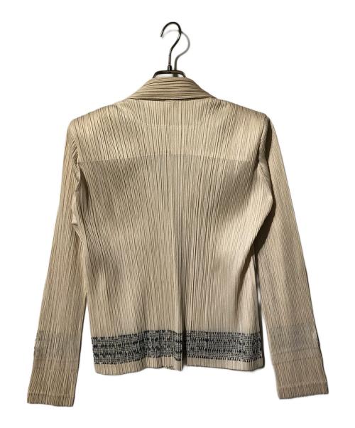 PLEATS PLEASE（プリーツプリーズ）PLEATS PLEASE (プリーツプリーズ) プリーツロングシャツ アイボリー サイズ:4の古着・服飾アイテム